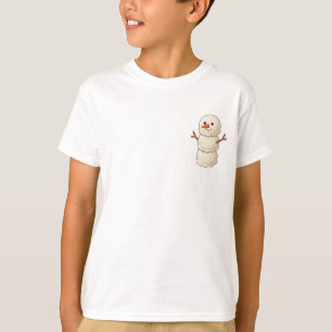 Cheerful Classic Snowman Kids T-Shirt