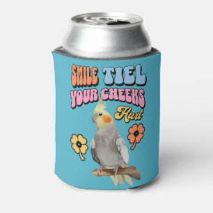 Cheerful Cockatiel Parrot Can Cooler