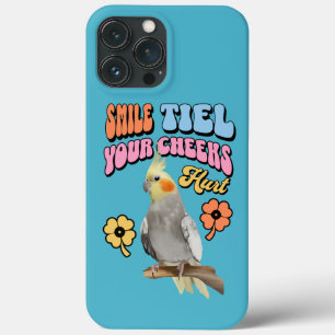 Cheerful Cockatiel Parrot iPhone 13 Pro Max Case