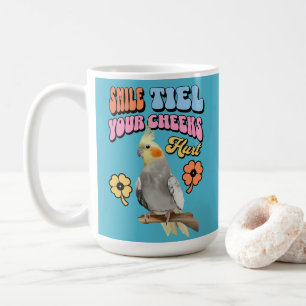 Cheerful Cockatiel Parrot  Coffee Mug