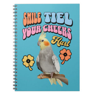 Cheerful Cockatiel Parrot Notebook