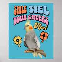 Cheerful Cockatiel Parrot 