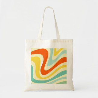 Cheerful Colour Abstract Motif Tote Bag