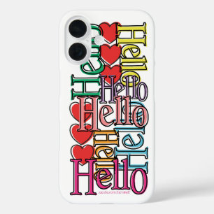 Cheerful Colourful "Hello" Casemate iPhone Case