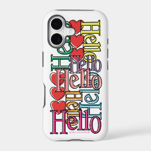 Cheerful Colourful "Hello, Hello"Typography Design