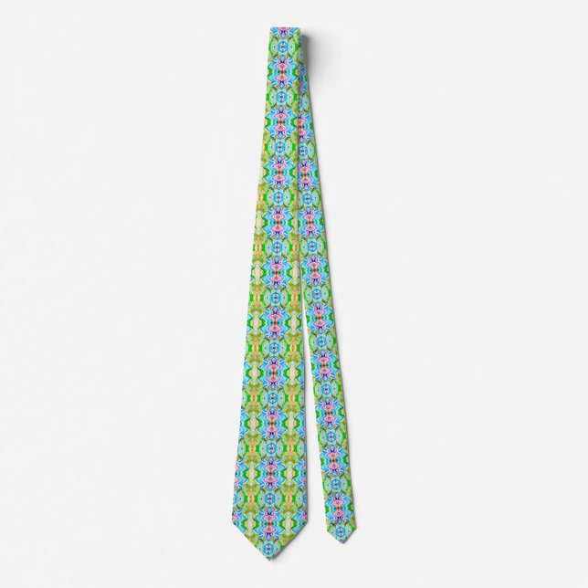 Cheerful Colourful Multi Colour Pattern Tie (Front)