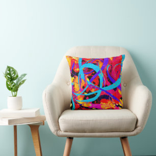 Cheerful Colourful Pattern Play Cushion