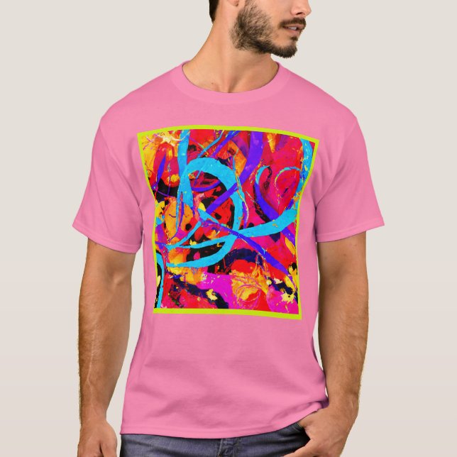 Cheerful Colourful Pattern Play T-Shirt (Front)