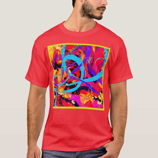 Cheerful Colourful Pattern Play T-Shirt (Front)