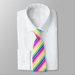 Cheerful Colours Stripe Pattern Tie