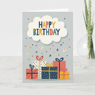 Cheerful Confetti Birthday Card