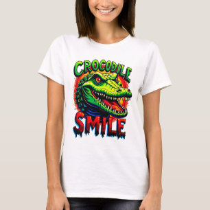 "Cheerful Crocodile Smile – Fun and Whimsical  T-Shirt
