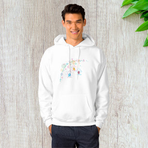 Cheerful Cute Birds In Cages Hoodie