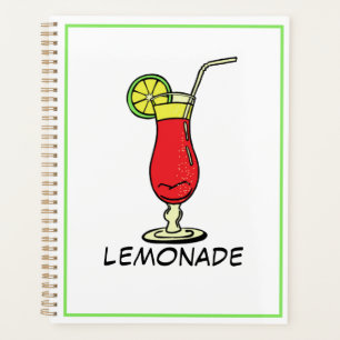 Cheerful Cute Modern Fresh Coctail Trendy Script Planner