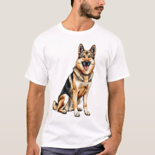 Cheerful Czechoslovakian Wolfdog Dog T-Shirt