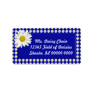 Cheerful Daisy Address Labels