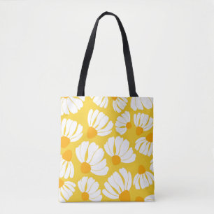 Cheerful daisy tote bag