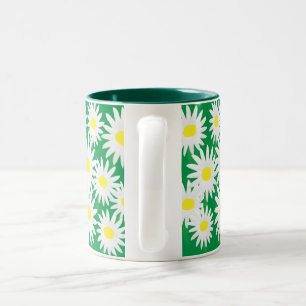Cheerful Daisy Two-Tone Coffee Mug