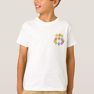 Cheerful Dancing Colourful Star Friends Kids T-Shirt