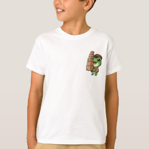 Cheerful Delivery Frog Kids T-Shirt