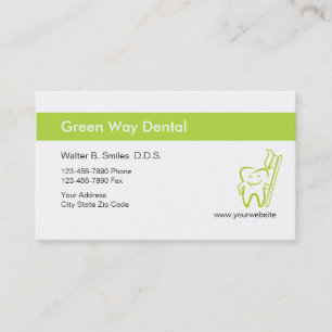 Cheerful Dentist Business Cards