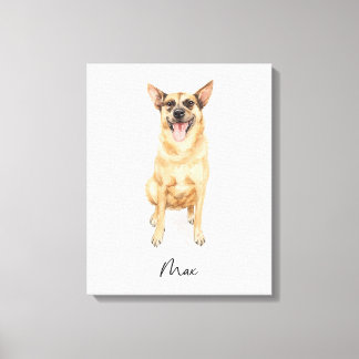 Cheerful Dog Named Max Canvas Print