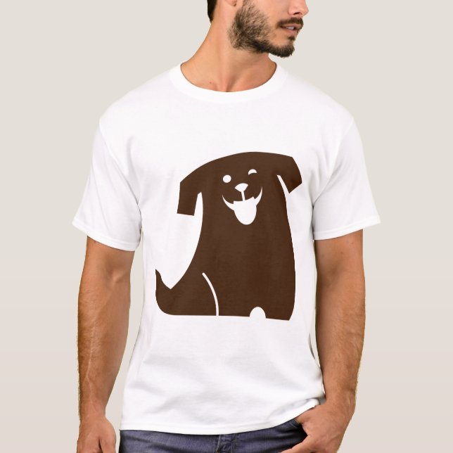 cheerful dog T-Shirt (Front)