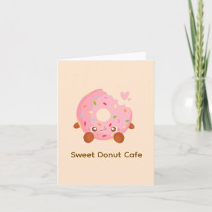 Cheerful Donut With Sprinkles Card
