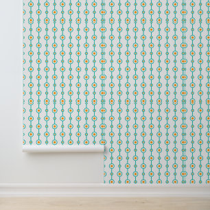 Cheerful Dotted Lines: A Playful Pattern Wallpaper