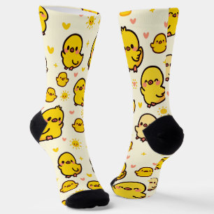 Cheerful Ducks - Adorable Sunshine Ducklings Socks