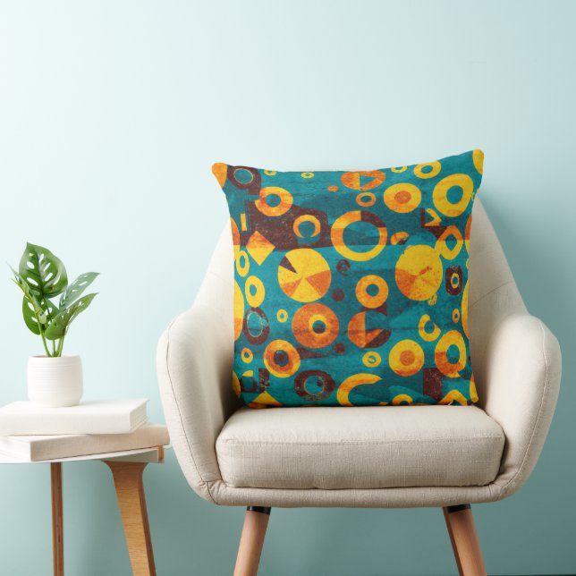 Cheerful Eclectic Contemporary Mid-century Style Cushion (Chair)