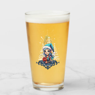 Cheerful elf glass