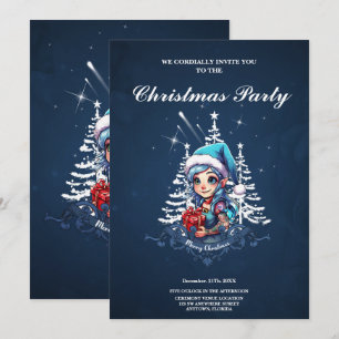Cheerful elf   invitation
