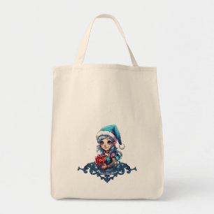 Cheerful elf   tote bag