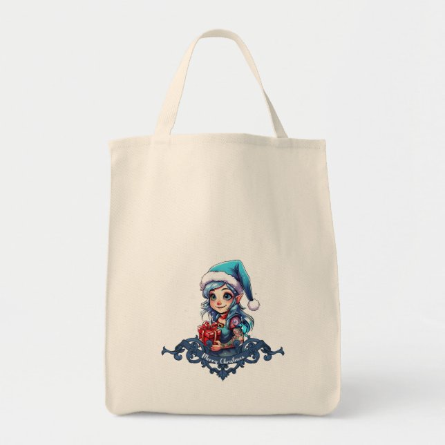 Cheerful elf   tote bag (Front)