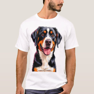 Cheerful Entlebucher Mountain Dog T-Shirt