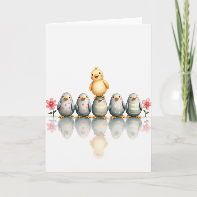 Cheerful Fledglings Friend Card (Front)