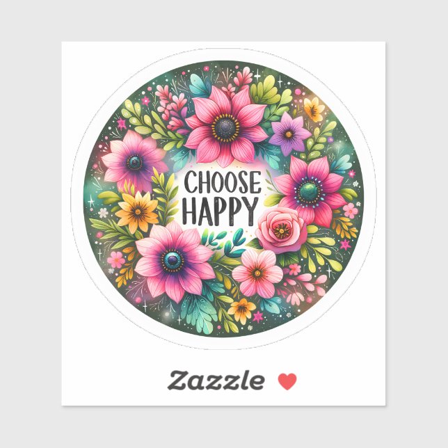 Cheerful Floral Design for Happiness (Sheet)