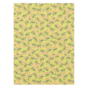  Cheerful Floral Pattern: Pink Flowers  Tablecloth