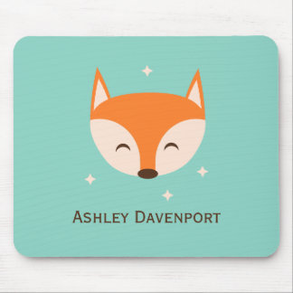 Cheerful Fox Mouse Mat