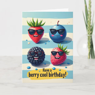 Cheerful Fruit Birthday Card