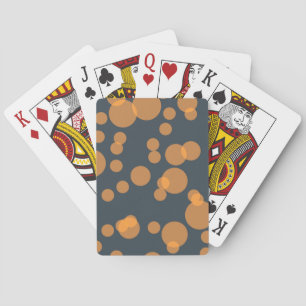 Cheerful fun circle pattern in celebration concept playing cards