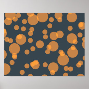 Cheerful fun circle pattern in celebration concept poster
