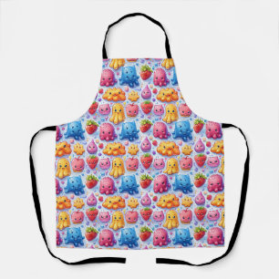 Cheerful funny cute sweets Apron