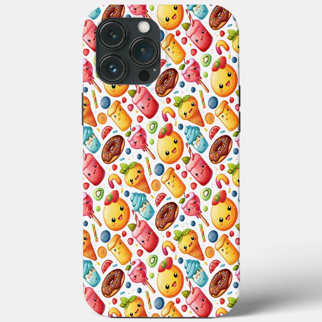  Cheerful funny cute sweets  Case-Mate iPhone Case (Back)