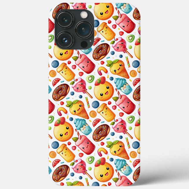  Cheerful funny cute sweets  Case-Mate iPhone Case (Back)