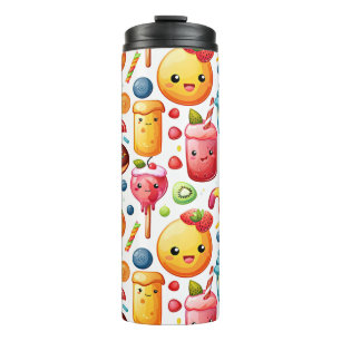 Cheerful funny cute sweets  Thermal Tumbler