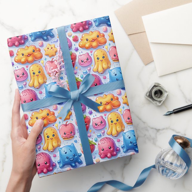  Cheerful funny cute sweets  Wrapping Paper (Gifting)