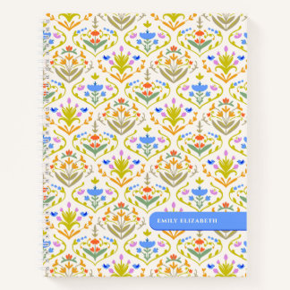 Cheerful Garden Botanical Personalised Notebook
