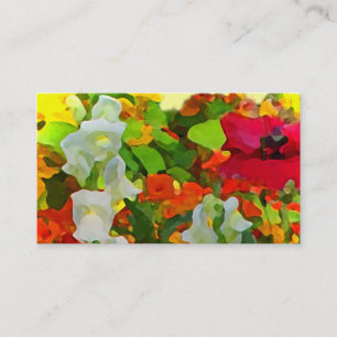 Cheerful Garden Colours Florist Business Card